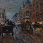 Artist: Cortes Title: Afther Scarbina Size: 21in x 36in