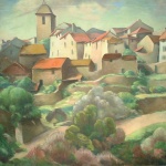 Artist: Eugenie Mcevoy Title: Saint Romain Porvence Size: 28in x 36in