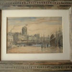 Artist: Frank Myers Boggs Title: Dankequre Size: 10.5in x 16in Framed: Yes