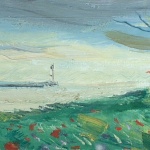 Artist: Gabriel Dauchot Title: Spring at Shore Size: 7.5in x 18.5in