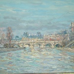 Artist: Jean Rigaud Title: Pont Nufe Size: 15in x 21in