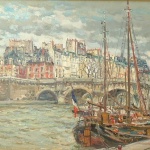 Artist: Jean Rigaud Title: Pont Nufe Size: 21in x 29in