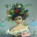 Artist: J. Calogero Title: The Pink Mask Size: 18in x 21.5in Framed: No