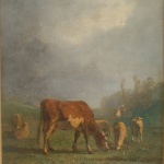 Artist: Antonio Cortes Title: Flock at Dusk Size: 15in x 18in Signed: Yes Framed: Yes