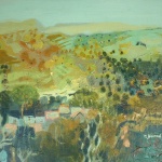 Artist: M. Journod Title: Landscape of Cavaillon Size: 13in x 16in Framed: No