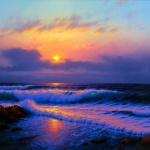 Sunset off Asilomar