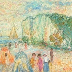 Artist: H. Somers Title: La Plauge Size: 9in x 10in Medium: Oil on Canvas
