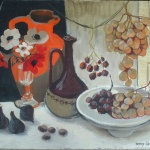 Artist: Danny Lartigue Title: Raisins et Anemones Size: 18in x 24in Framed: No