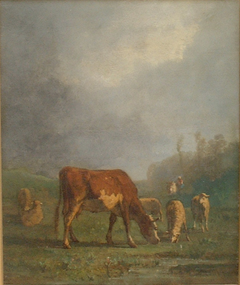 Artist: Antonio Cortes Title: Flock at Dusk Size: 15in x 18in Signed: Yes Framed: Yes