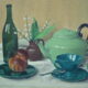 Artist: Daniel Girard Title: The Green Tez Pot Size 10in x 14in Signed: Yes