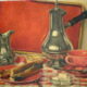 Artist: Daniel Girard Title: The Red Tray Size: 10in x 14in Signed: Yes