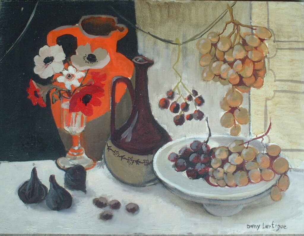 Artist: Danny Lartigue Title: Raisins et Anemones Size: 18in x 24in Framed: No