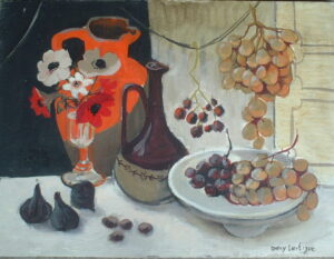 Artist: Danny Lartigue Title: Raisins et Anemones Size: 18in x 24in Framed: No