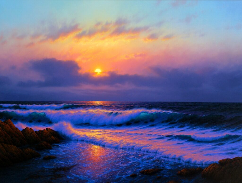 Sunset off Asilomar
