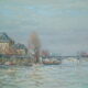 Artist: Jean Rigaud Title: Pont Des Arts Size: 15in x 21in