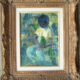 Artist: Luigi Corbellini Title: Boy and Bird Size: 10.5in x 7.5in Framed: Yes