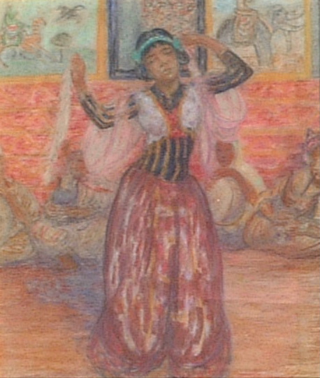 Artist: Leon Detroy Title: Entertaining the Pasha Size: 18in x 16in Framed: Yes