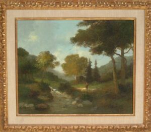 Artist: Louwenhoek Van Veger Title: A Walk in the Woods Size: 20in x 24in Framed: Yes