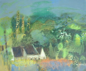 Artist: M. Journod Title: Home in Provence Size: 15in x 18in Framed: No