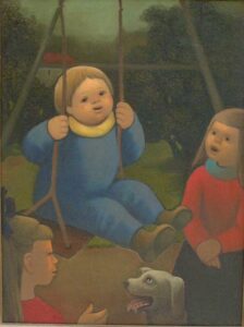 Artist: Madeleine Luka Labalancoir Size: 28.5in x 21in Framed: No Medium: Oil on Canvas